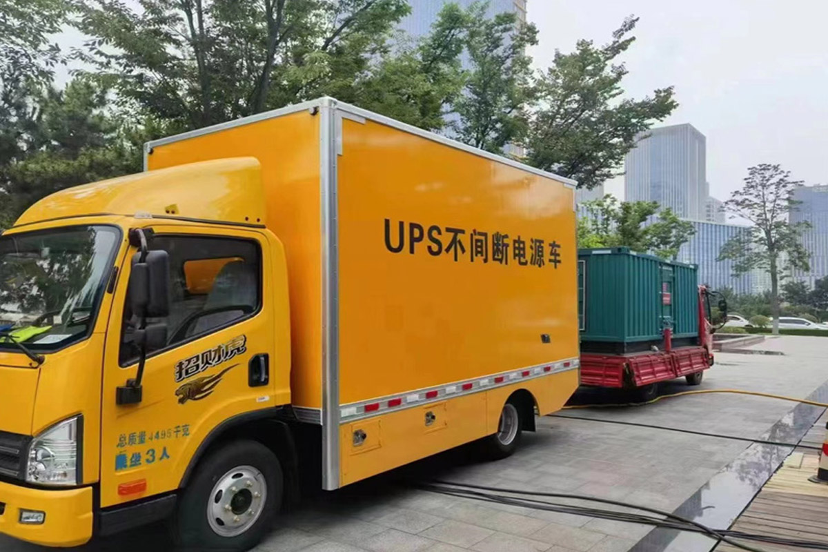 古交发电机租赁施工现场