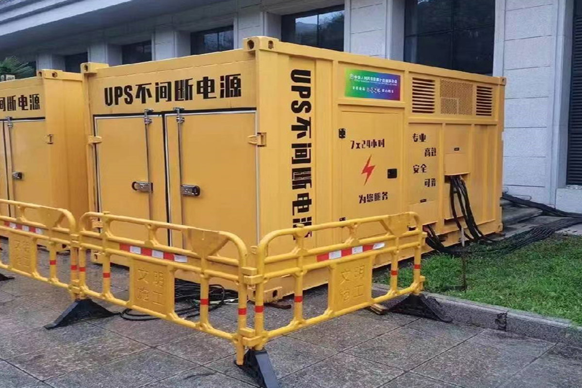 古交发电机租赁施工现场