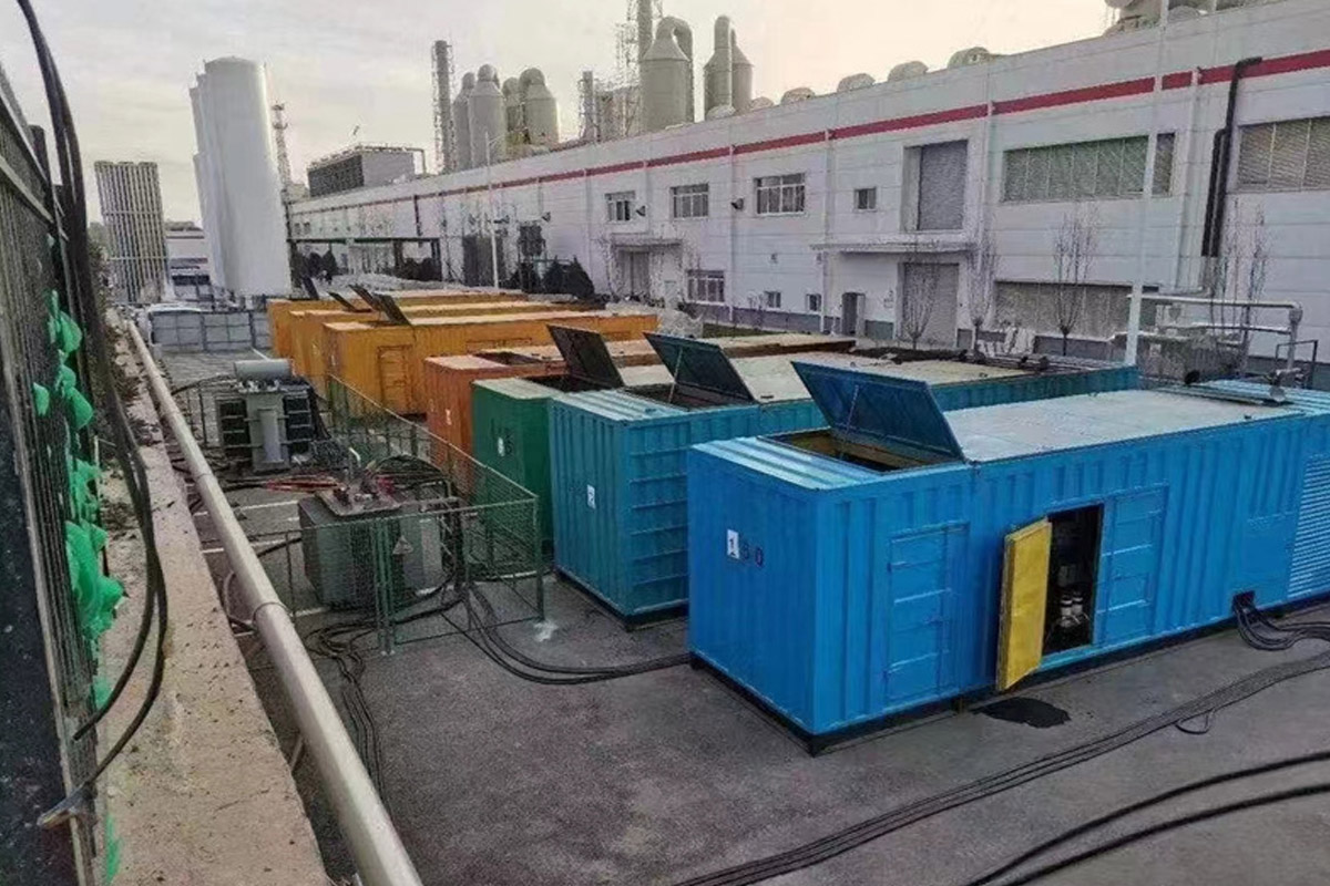 古交发电机租赁施工现场