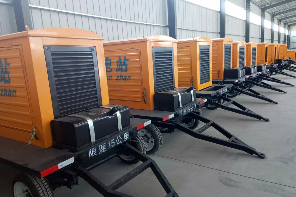 古交发电机租赁施工现场